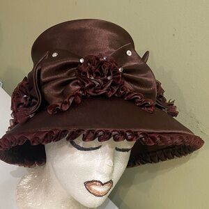 Beautiful Brown Dress Hat / Church Hat by Ms. Divine